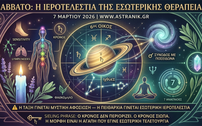 🪐 Σάββατο: Η Ιεροτελεστία της Εσωτερικής Θεραπείας